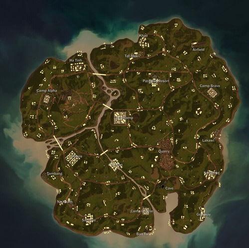 绝地求生最新爆料地图,神秘岛屿探险，揭秘绝地求生全新战局  第1张